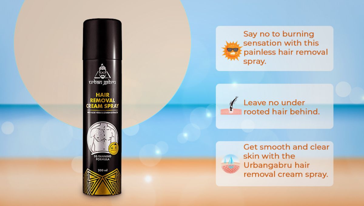 UrbanGabru Hair Removal Cream Spray for Men Review, A Complete Guide to Painless Body Hair Removal